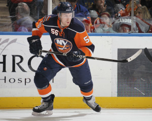 Dustin Kohn with the New York Islanders. Photo. www.zimbio.com